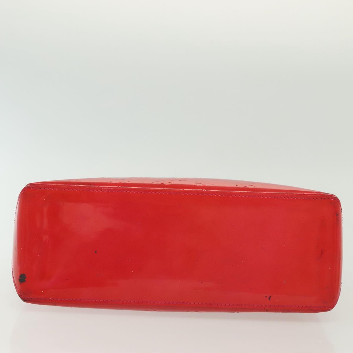 LOUIS VUITTON Vernis Wilshire Boulevard Hand Bag Rose Pop M93643 LV Auth 137373