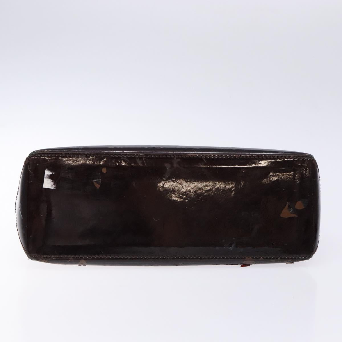 LOUIS VUITTON Monogram Vernis Wilshire PM Hand Bag Amarante M93641 Auth 137374