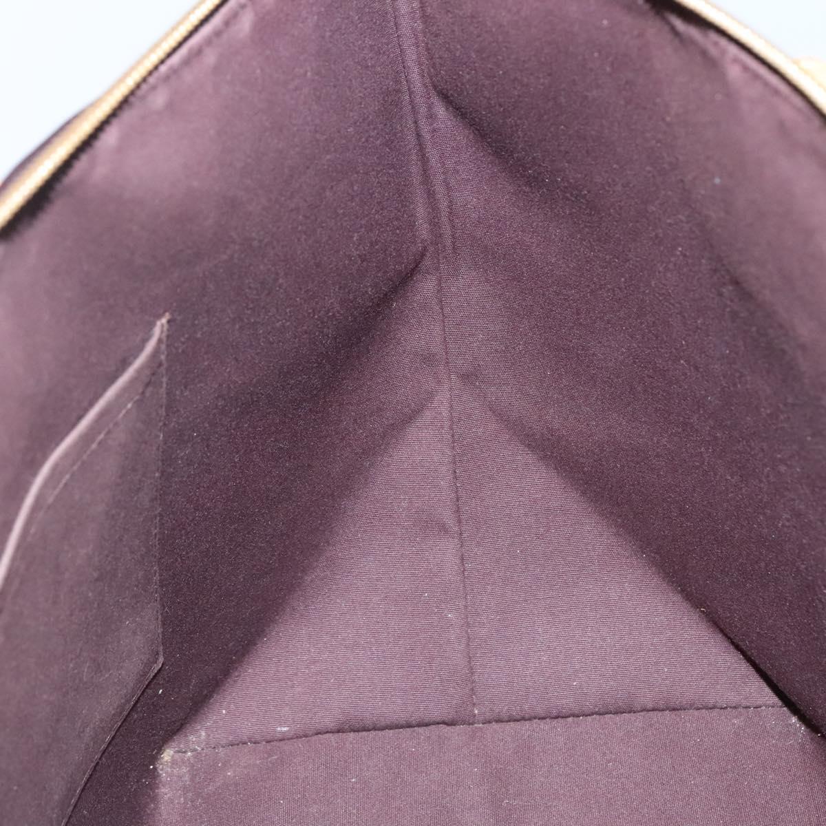 LOUIS VUITTON Monogram Vernis Bellevue GM Tote Bag Amarante M93589 Auth 137375