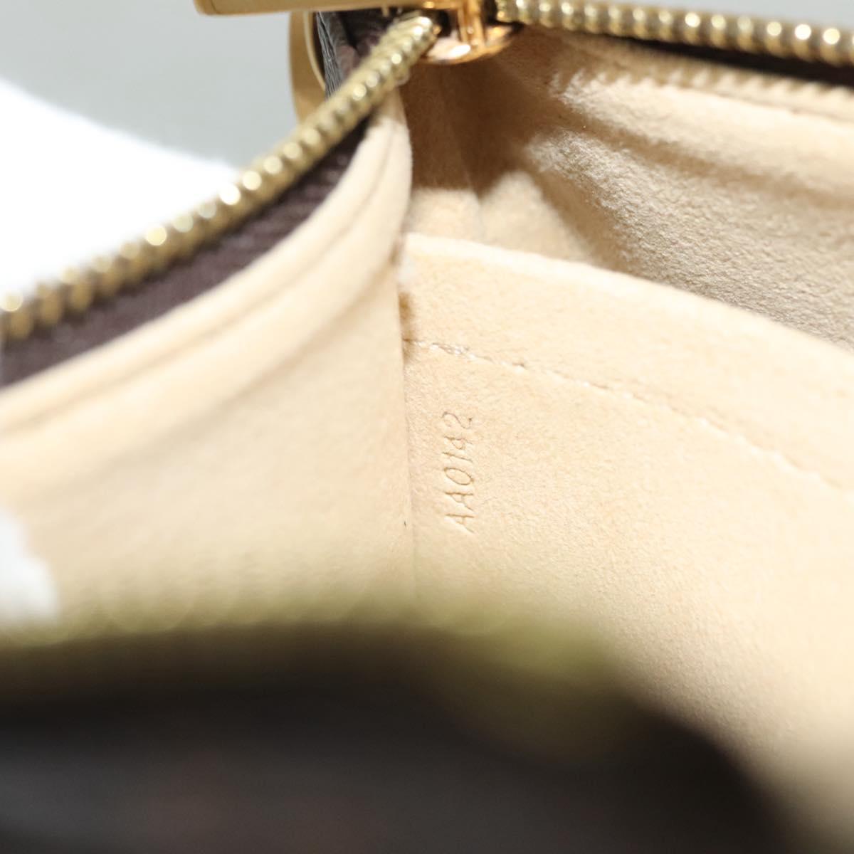 LOUIS VUITTON Monogram Chain Pochette Mila MM Accessory Pouch M60094 Auth 137382