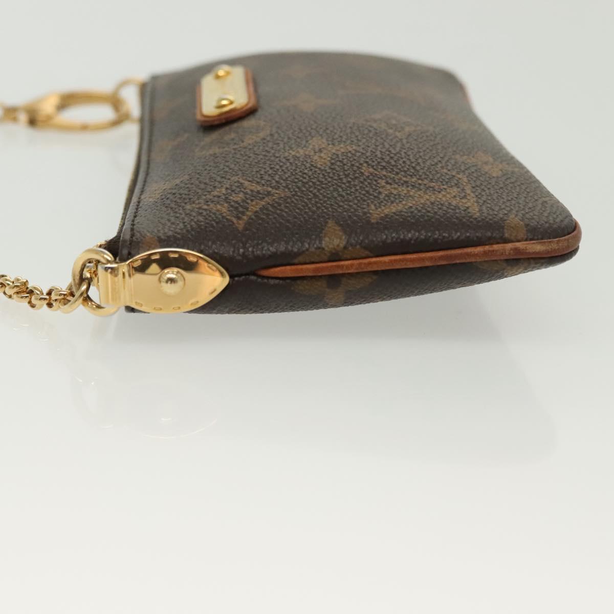 LOUIS VUITTON Monogram Chain Pochette Mila MM Accessory Pouch M60094 Auth 137382