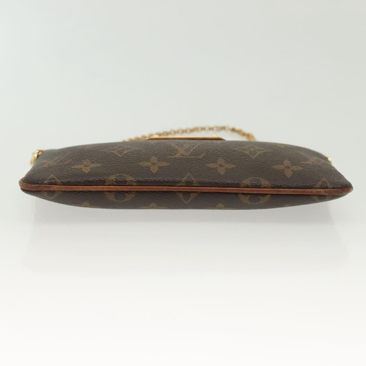 LOUIS VUITTON Monogram Chain Pochette Mila MM Accessory Pouch M60094 Auth 137382