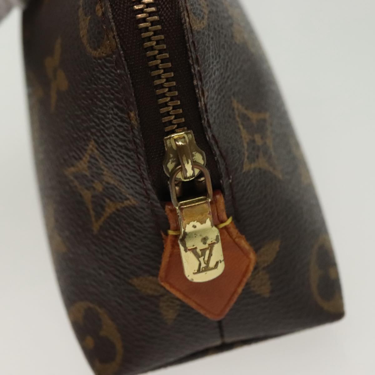 LOUIS VUITTON Monogram Pochette Cosmetic PM Pouch M43998 LV Auth 137385