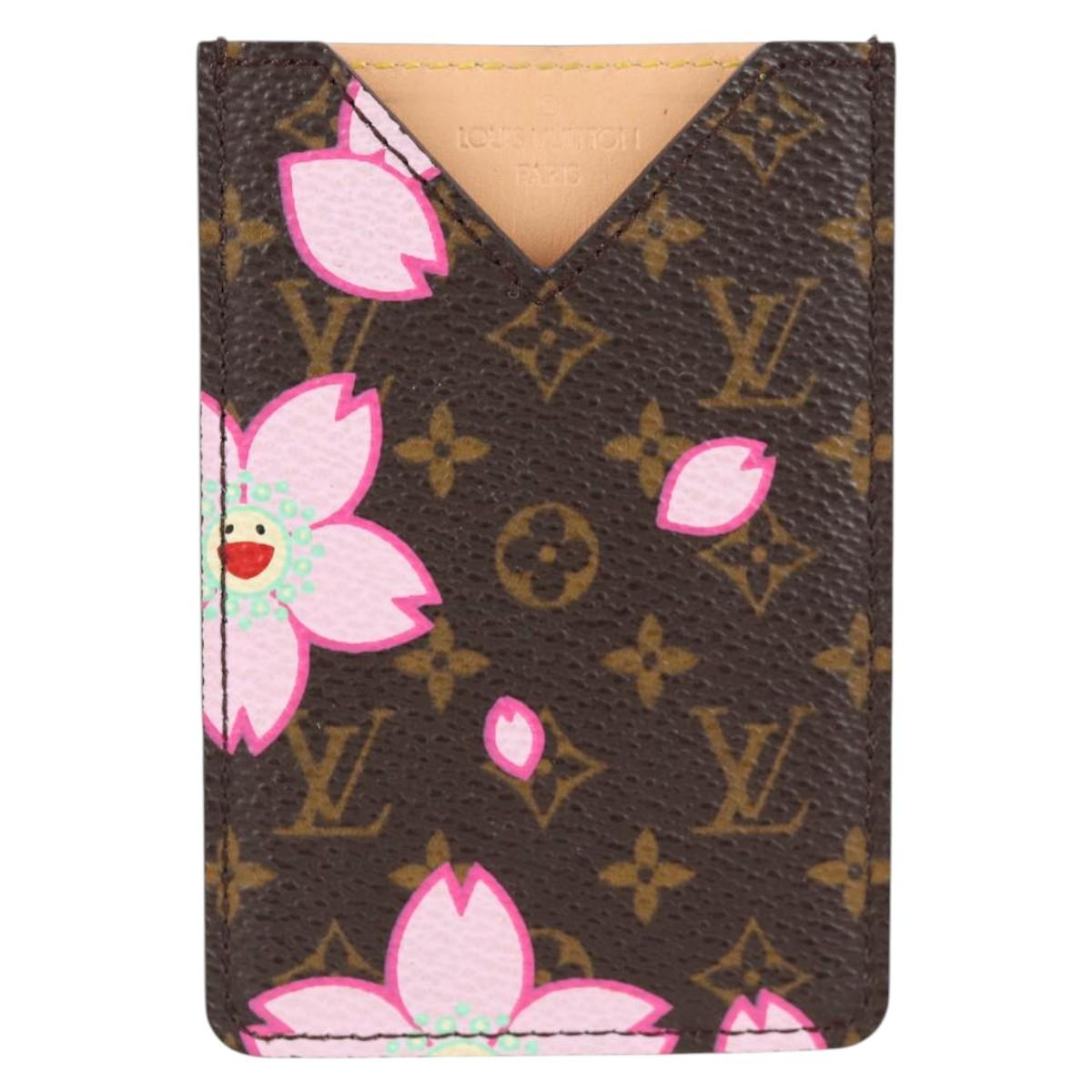 LOUIS VUITTON Monogram Cherry Blossom Etui Miroir Mirror M92018 Auth 137388V