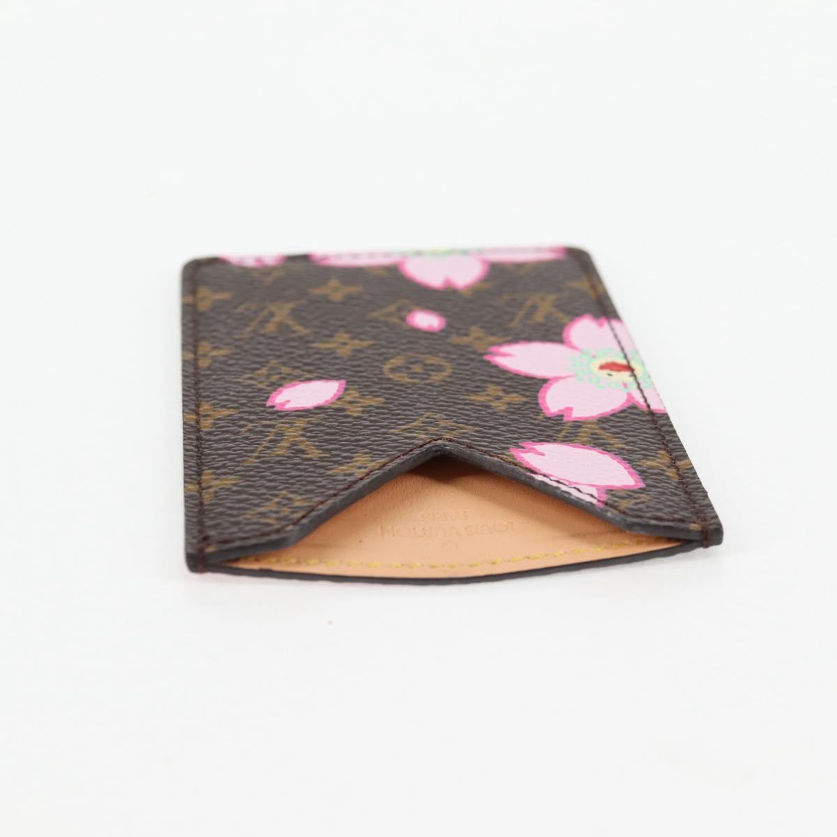 LOUIS VUITTON Monogram Cherry Blossom Etui Miroir Mirror M92018 Auth 137388V