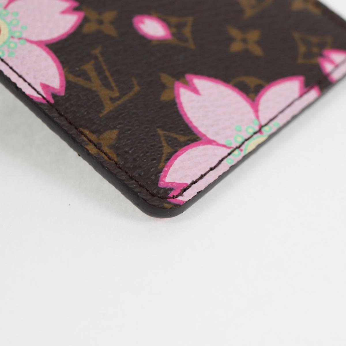 LOUIS VUITTON Monogram Cherry Blossom Etui Miroir Mirror M92018 Auth 137388V
