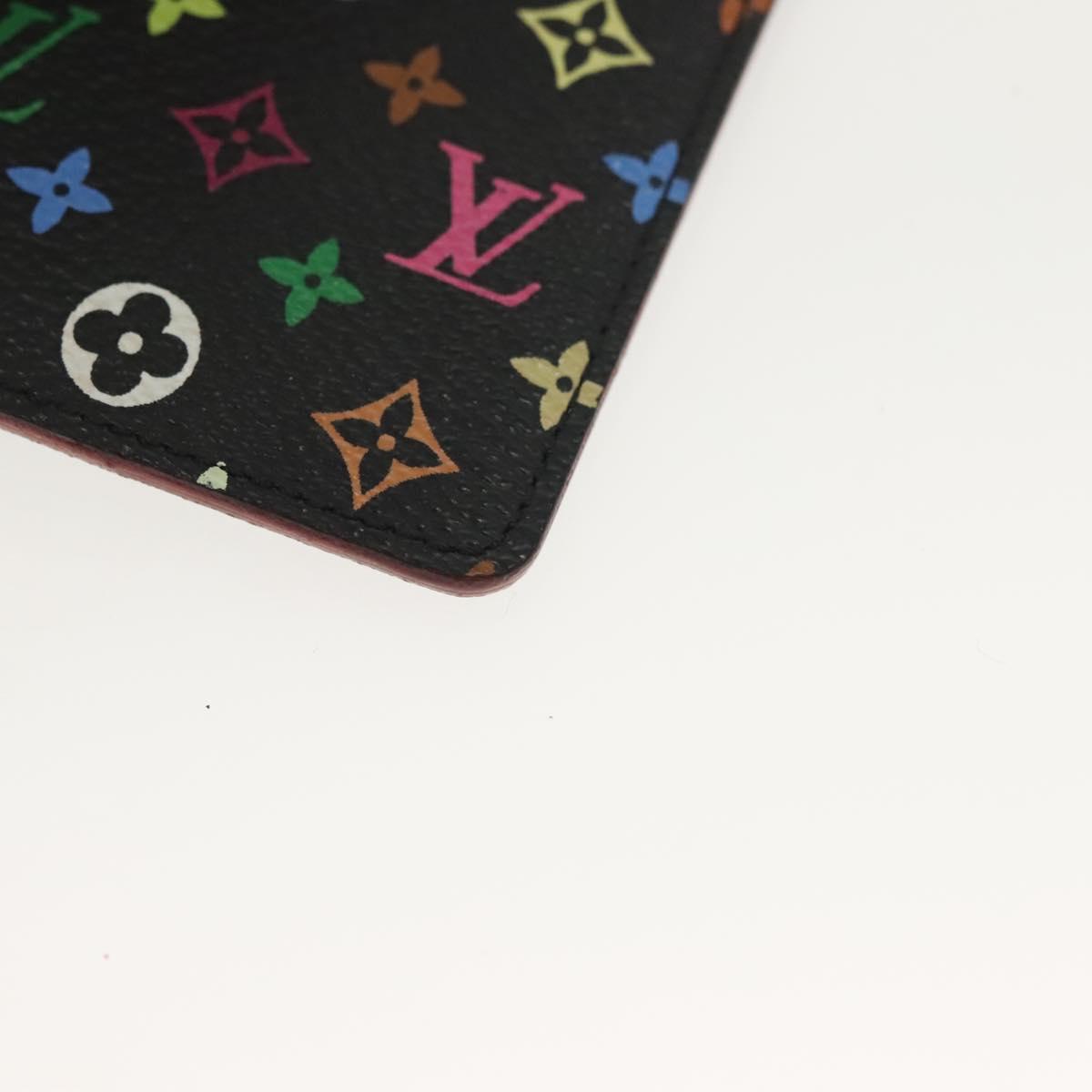 LOUIS VUITTON Multicolor Etui Miroir Hand Mirror Black M92651 LV Auth 137389