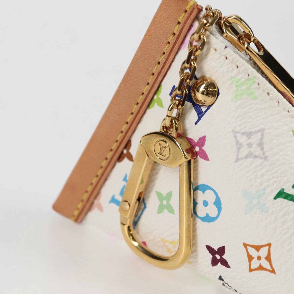 LOUIS VUITTON Monogram Multicolor Berlango Coin Purse White M58028 Auth 137390V