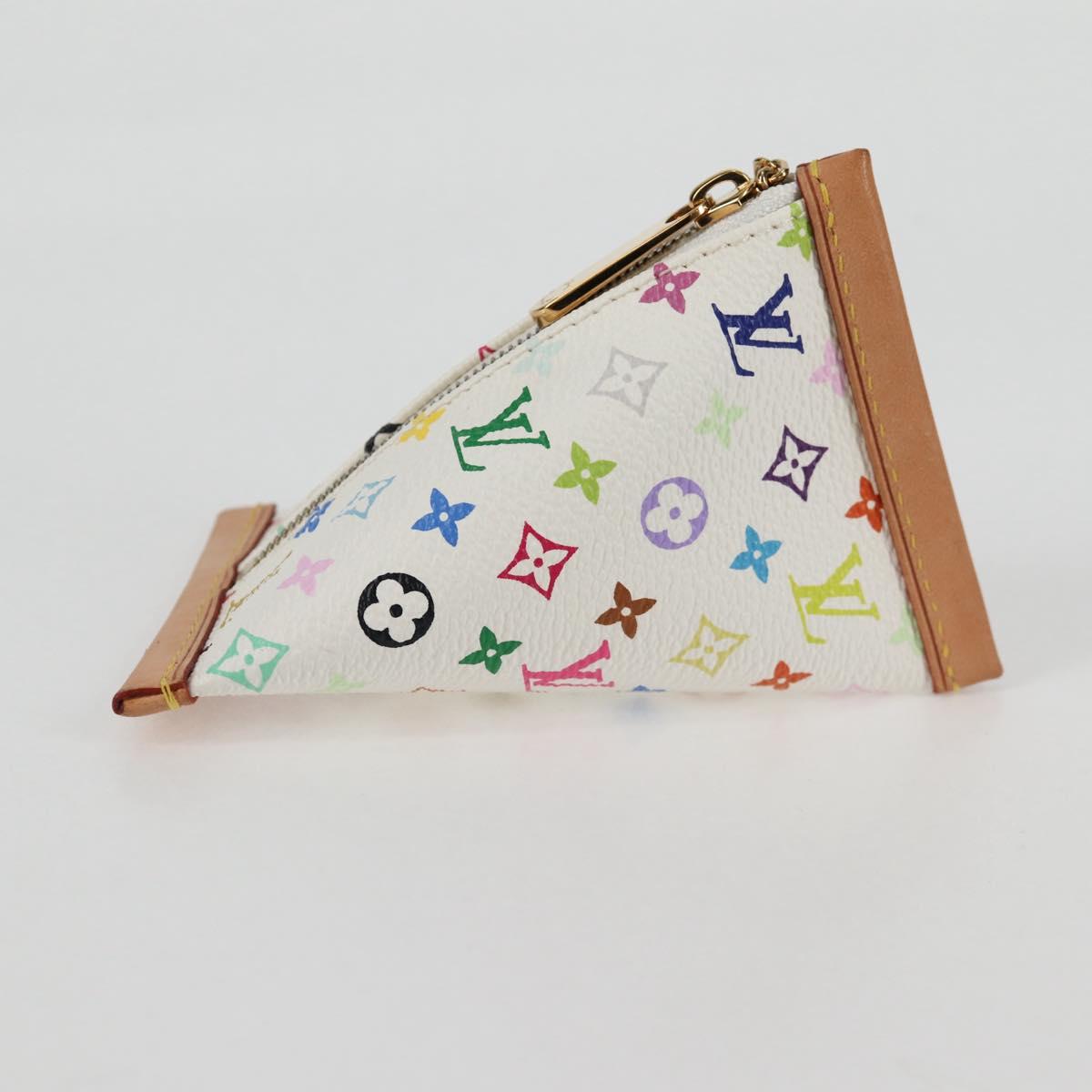 LOUIS VUITTON Monogram Multicolor Berlango Coin Purse White M58028 Auth 137390V