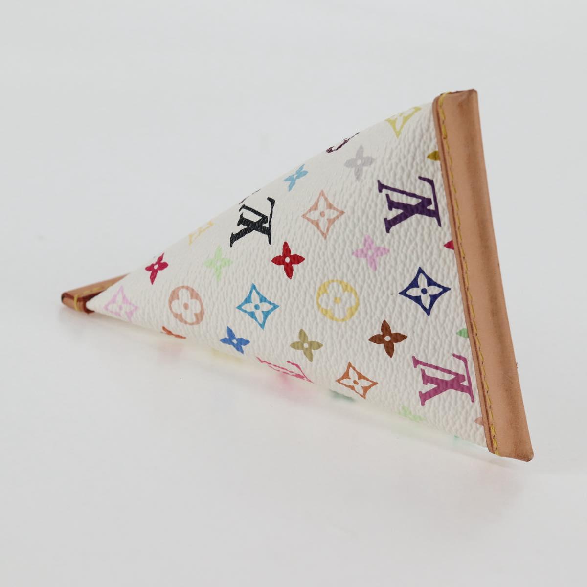 LOUIS VUITTON Monogram Multicolor Berlango Coin Purse White M58028 Auth 137390V