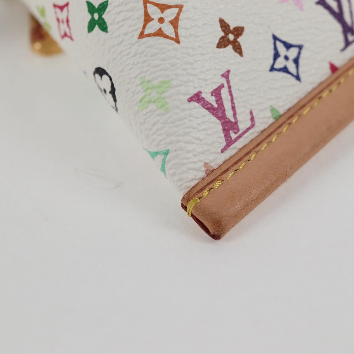 LOUIS VUITTON Monogram Multicolor Berlango Coin Purse White M58028 Auth 137390V
