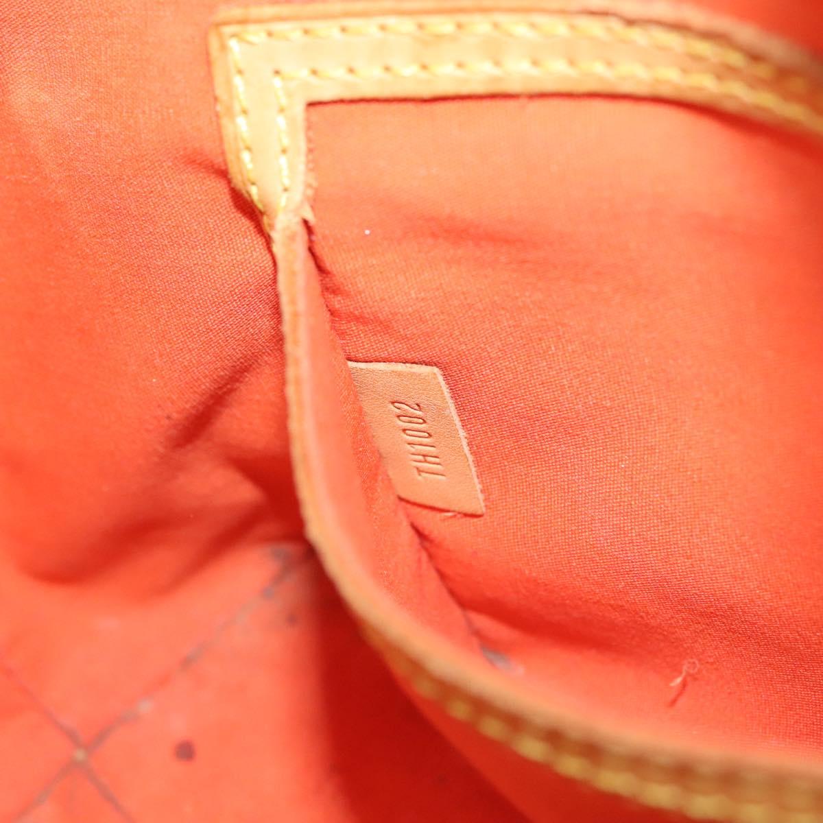 LOUIS VUITTON Monogram Vernis Fluo Reade PM Bag Pink Orange M91903 Auth 137397