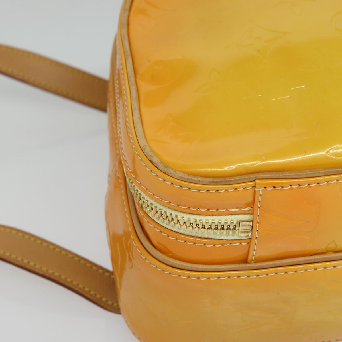 LOUIS VUITTON Monogram Vernis Marley Backpack Yellow M91040 LV Auth 137398