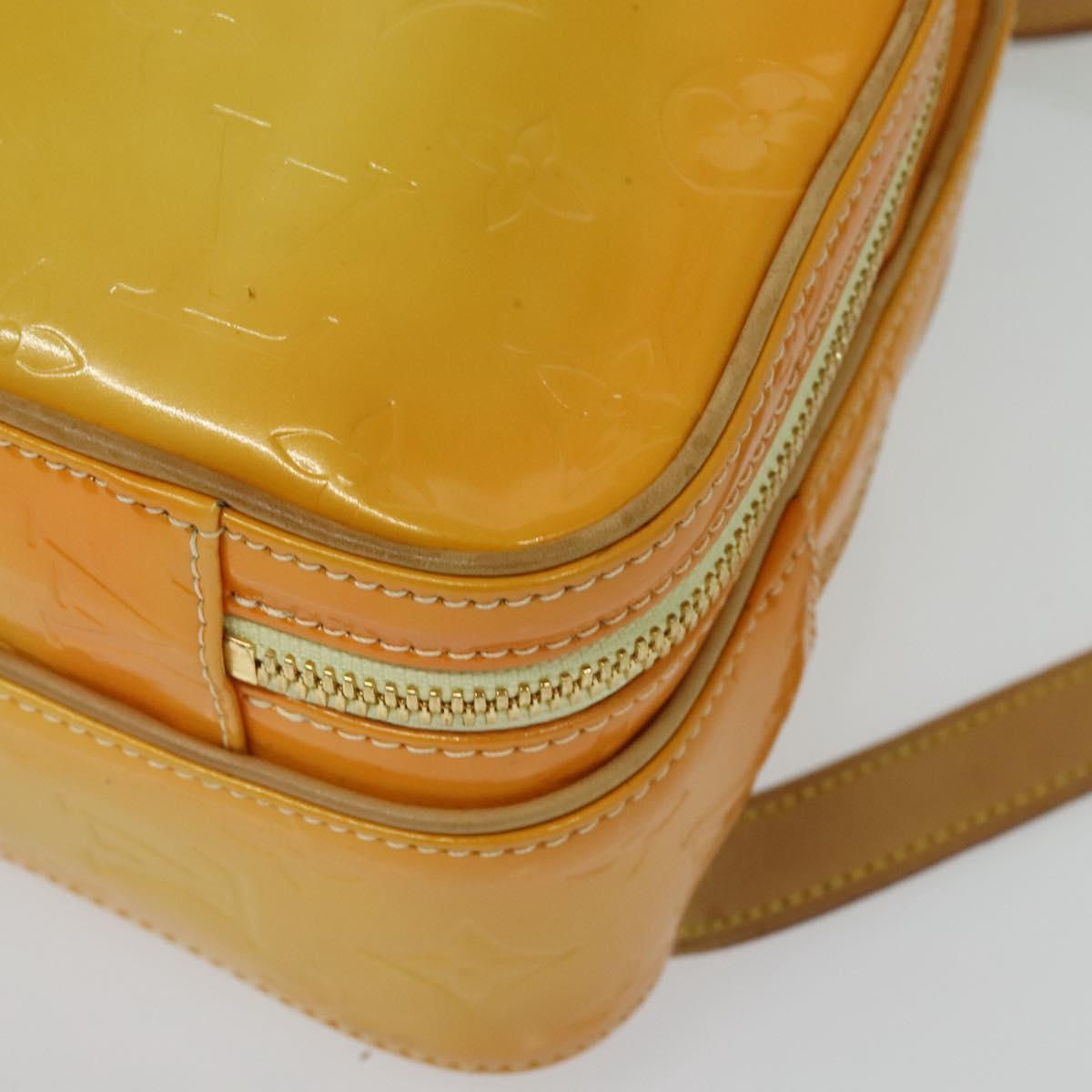 LOUIS VUITTON Monogram Vernis Marley Backpack Yellow M91040 LV Auth 137398