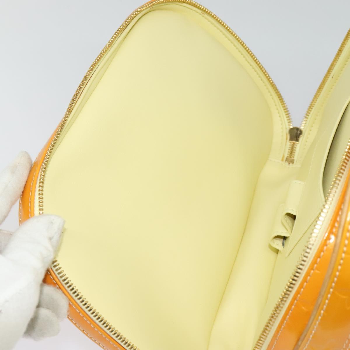 LOUIS VUITTON Monogram Vernis Marley Backpack Yellow M91040 LV Auth 137398