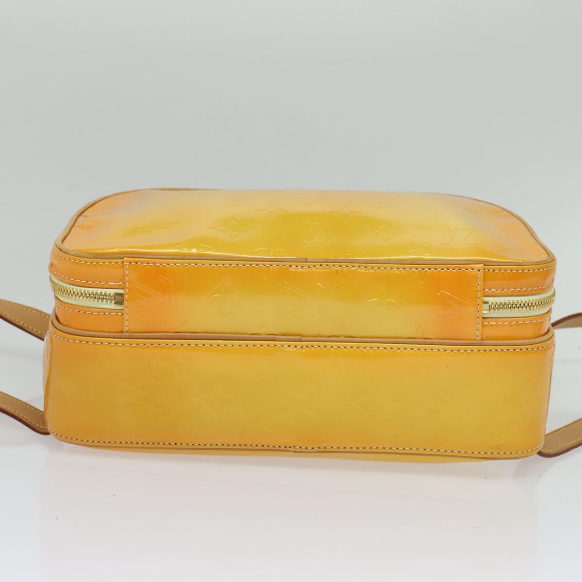 LOUIS VUITTON Monogram Vernis Marley Backpack Yellow M91040 LV Auth 137398