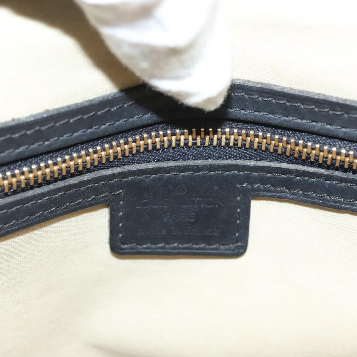 LOUIS VUITTON Monogram Mini Josephine PM Hand Bag Blue M92049 LV Auth 137405