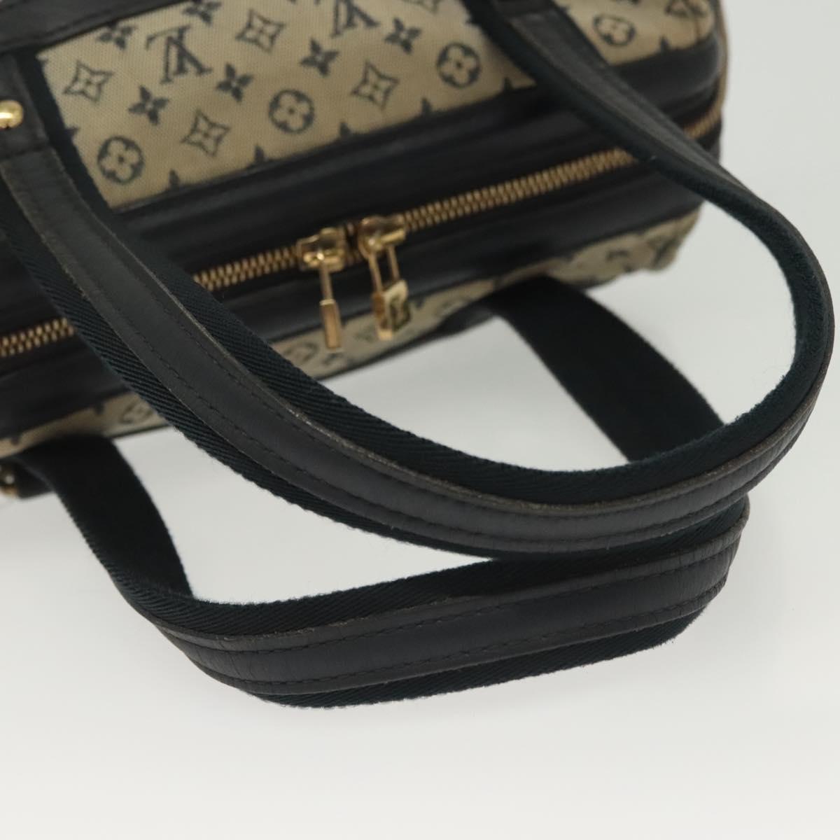 LOUIS VUITTON Monogram Mini Josephine PM Hand Bag Blue M92049 LV Auth 137405