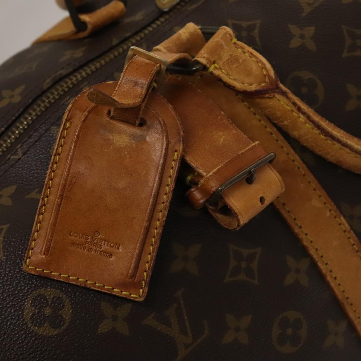 LOUIS VUITTON Monogram Keepall Bandouliere 60 Boston Bag M41412 LV Auth 137410