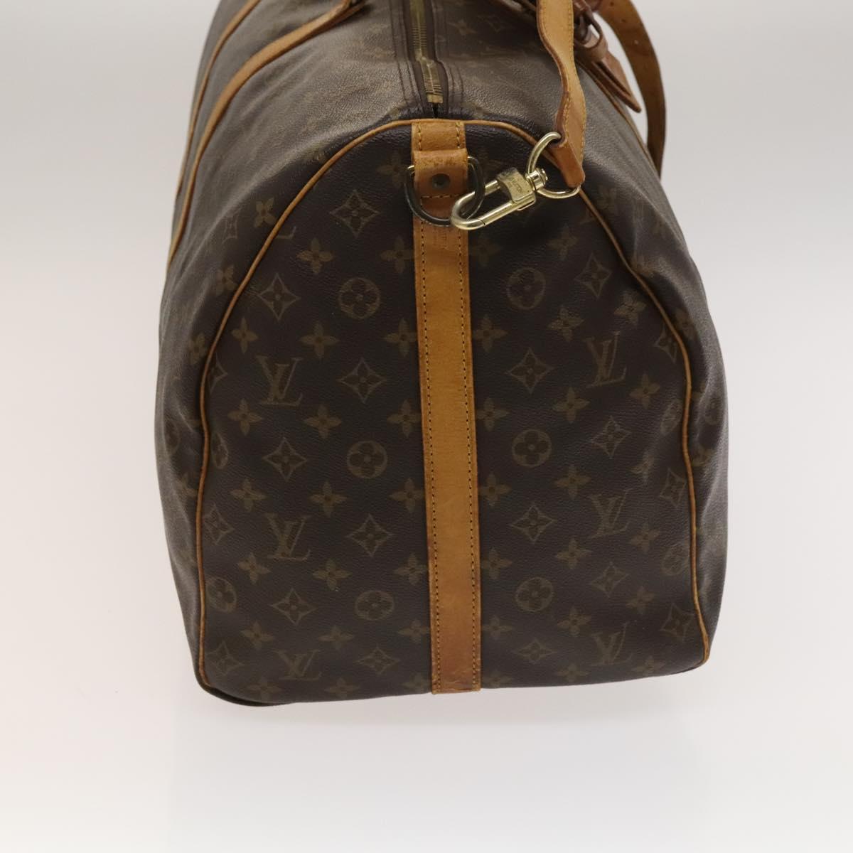 LOUIS VUITTON Monogram Keepall Bandouliere 60 Boston Bag M41412 LV Auth 137410
