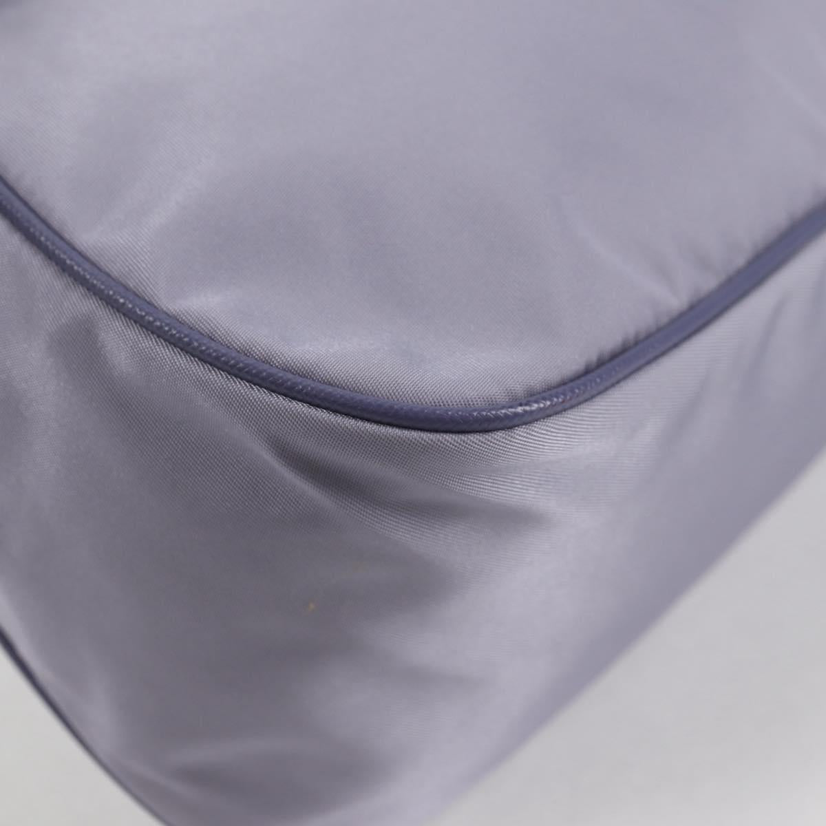 PRADA Shoulder Bag Nylon Purple Silver Auth 137447V