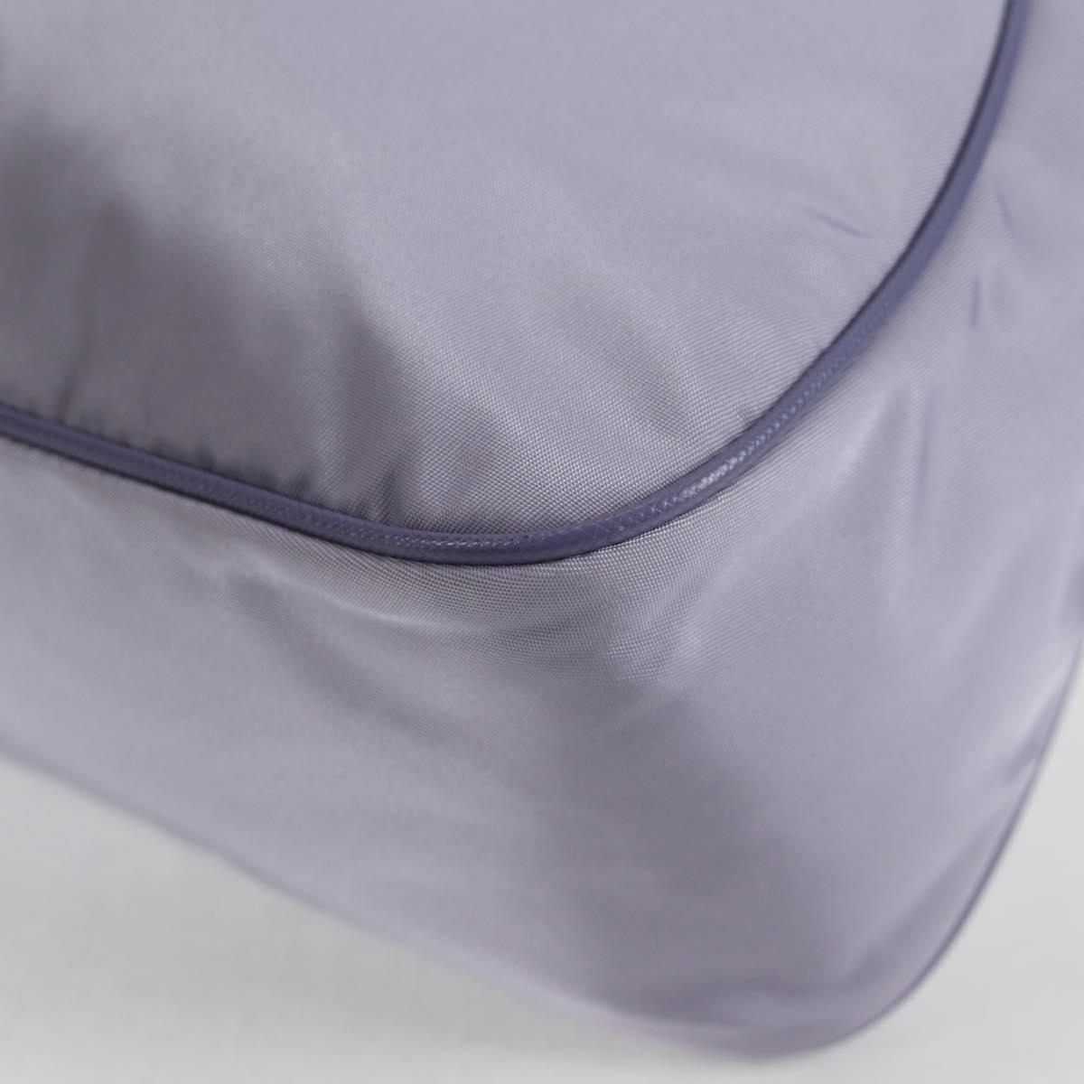 PRADA Shoulder Bag Nylon Purple Silver Auth 137447V