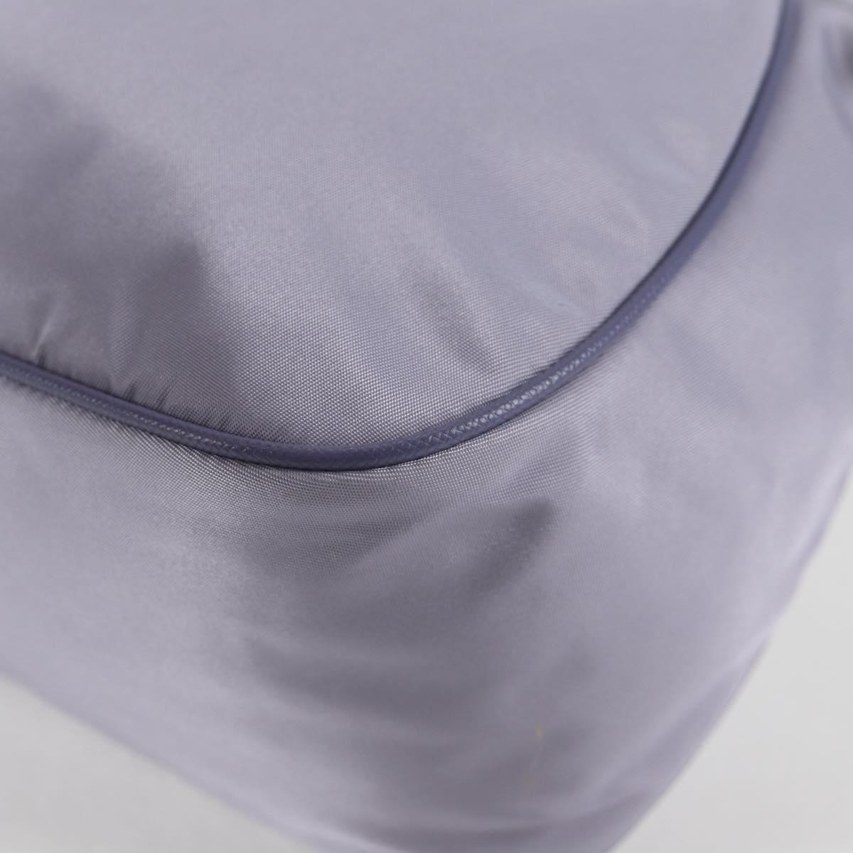 PRADA Shoulder Bag Nylon Purple Silver Auth 137447V