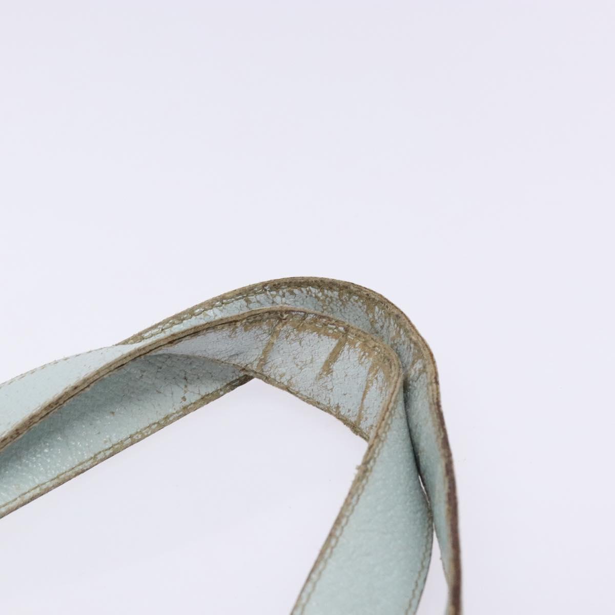 PRADA Tote Bag Canvas Beige Auth 137463