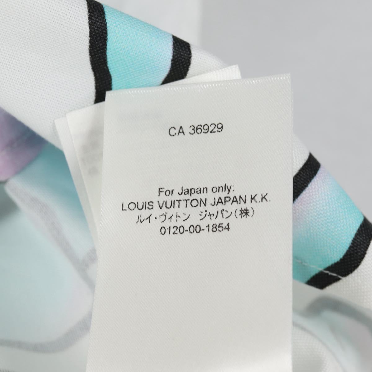 LOUIS VUITTON Printed Shirt And Tie Shirt Cotton White LV Auth 137477M