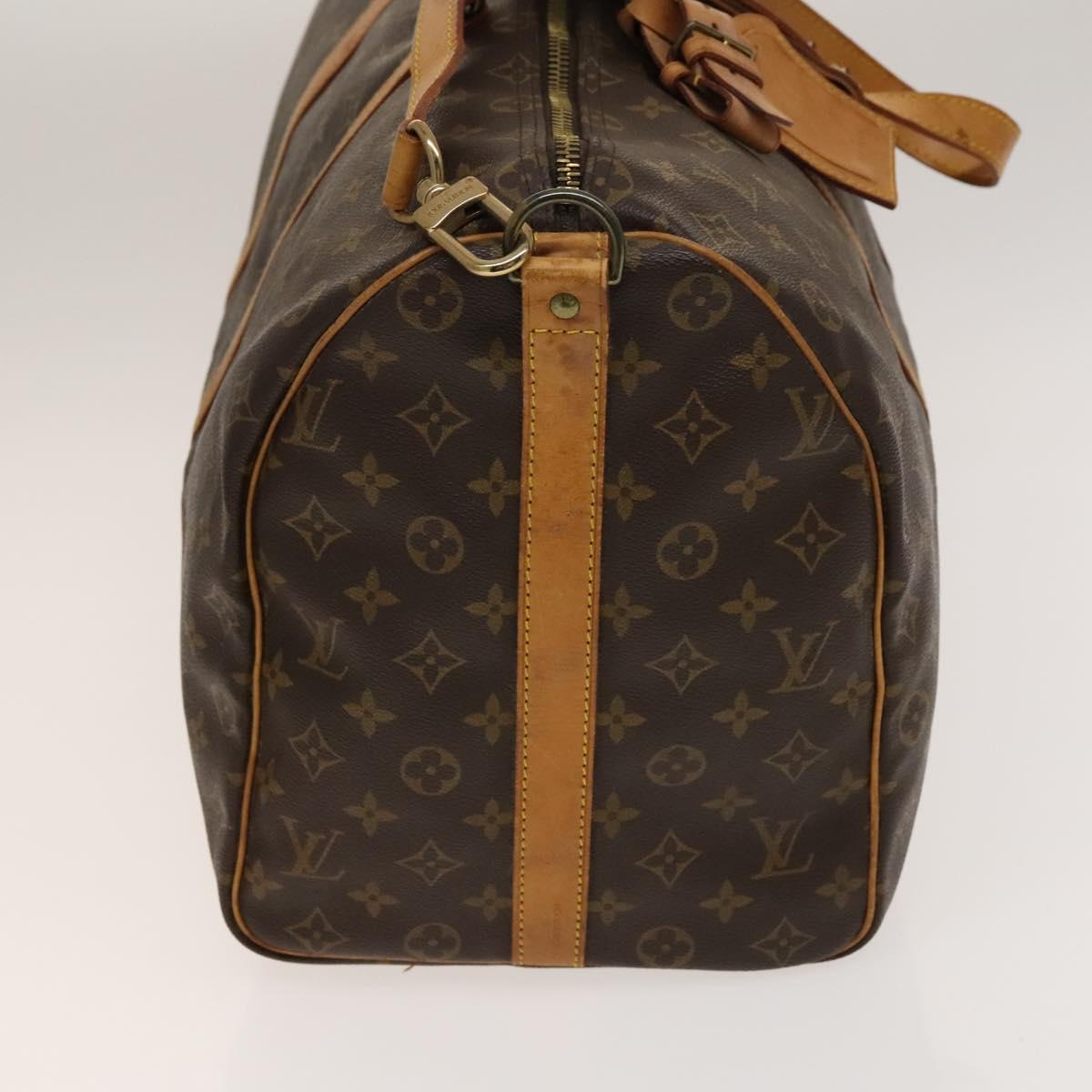 LOUIS VUITTON Monogram Keepall Bandouliere 50 Boston Bag M41416 LV Auth 137509