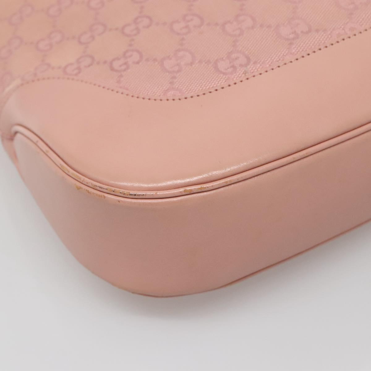 GUCCI GG Canvas Jackie Shoulder Bag Pink Silver 001 3346 3444 Auth 137563