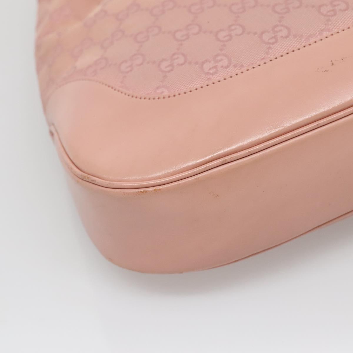 GUCCI GG Canvas Jackie Shoulder Bag Pink Silver 001 3346 3444 Auth 137563