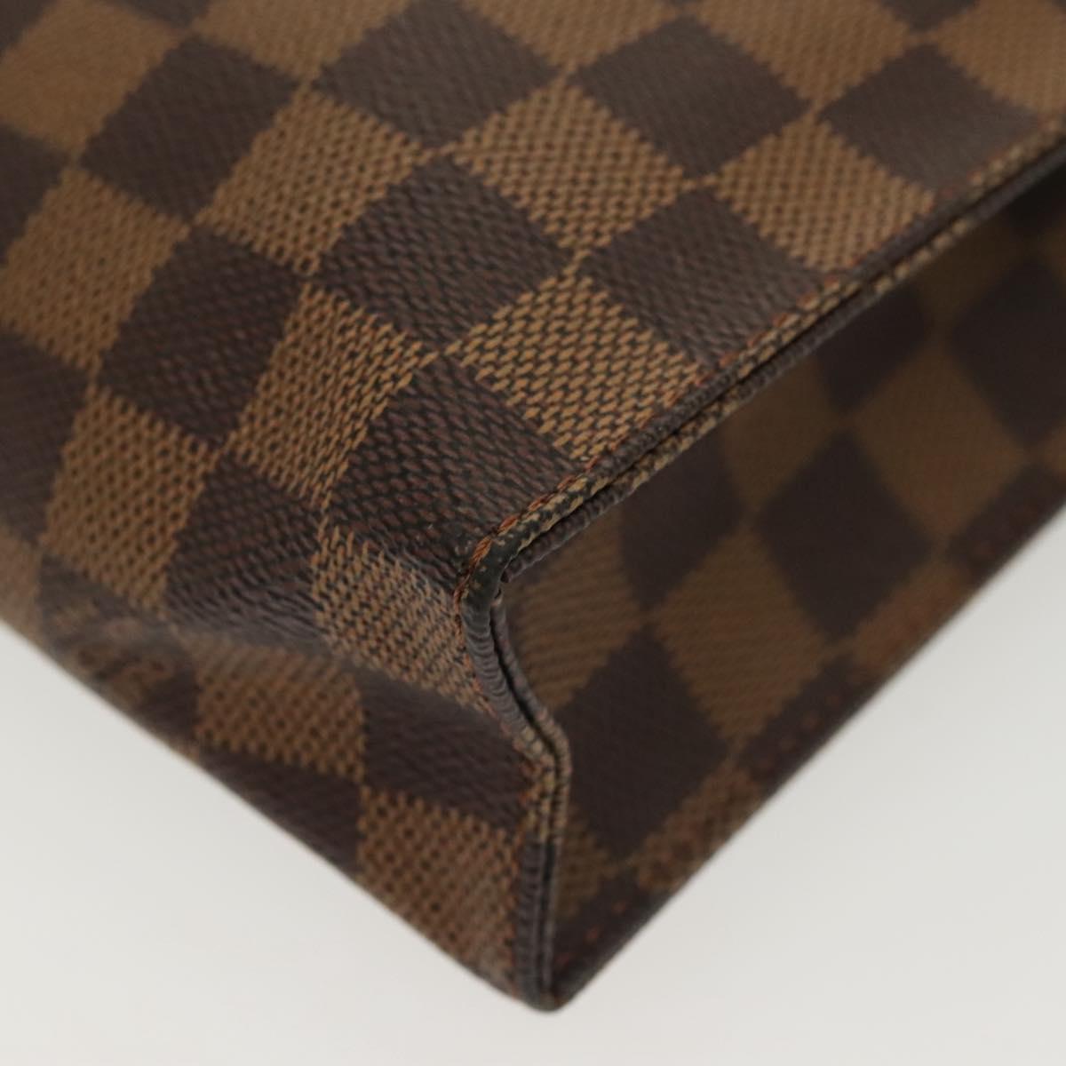 LOUIS VUITTON Damier Ebene Posh Toilette 26 Pouch N47543 LV Auth 137581