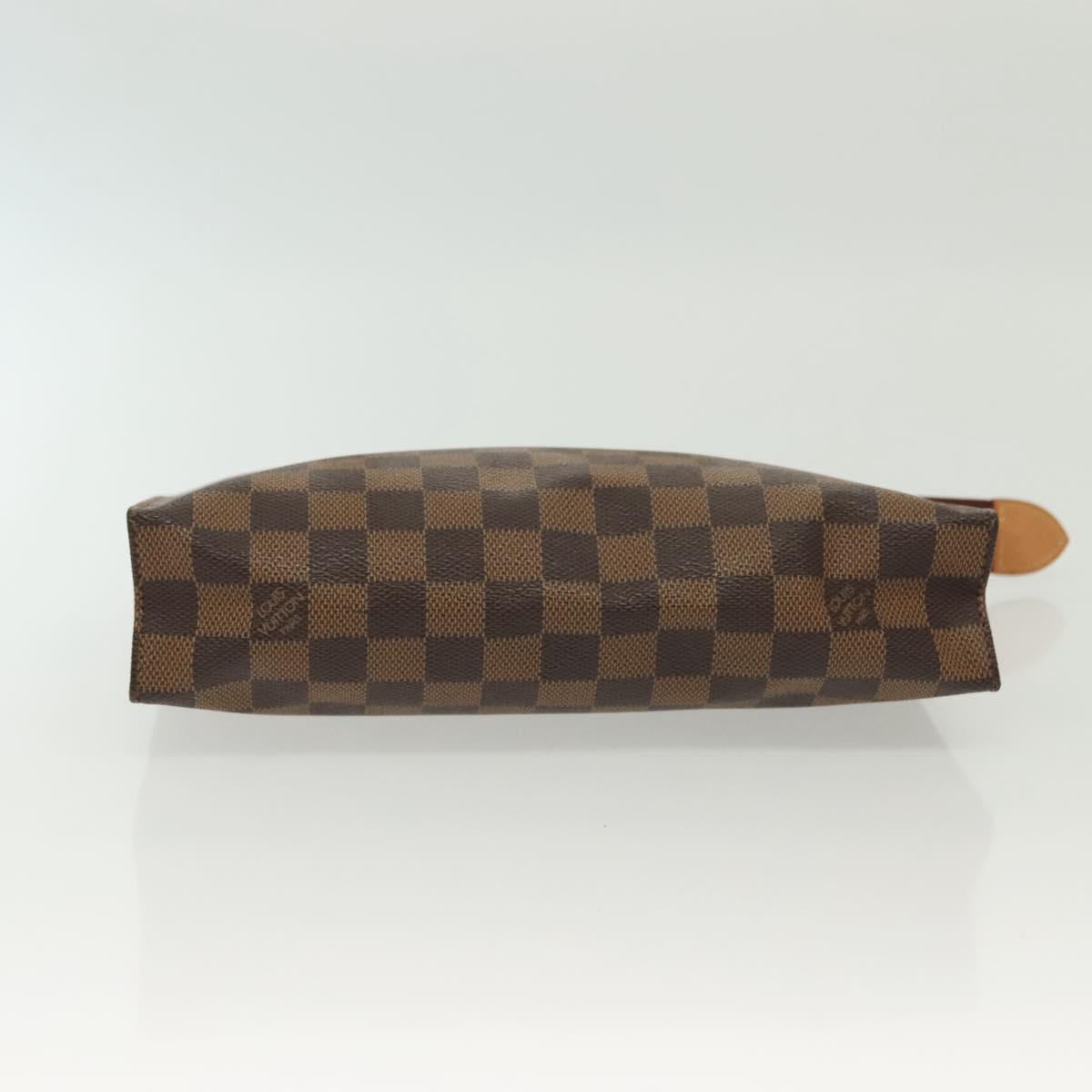 LOUIS VUITTON Damier Ebene Posh Toilette 26 Pouch N47543 LV Auth 137581