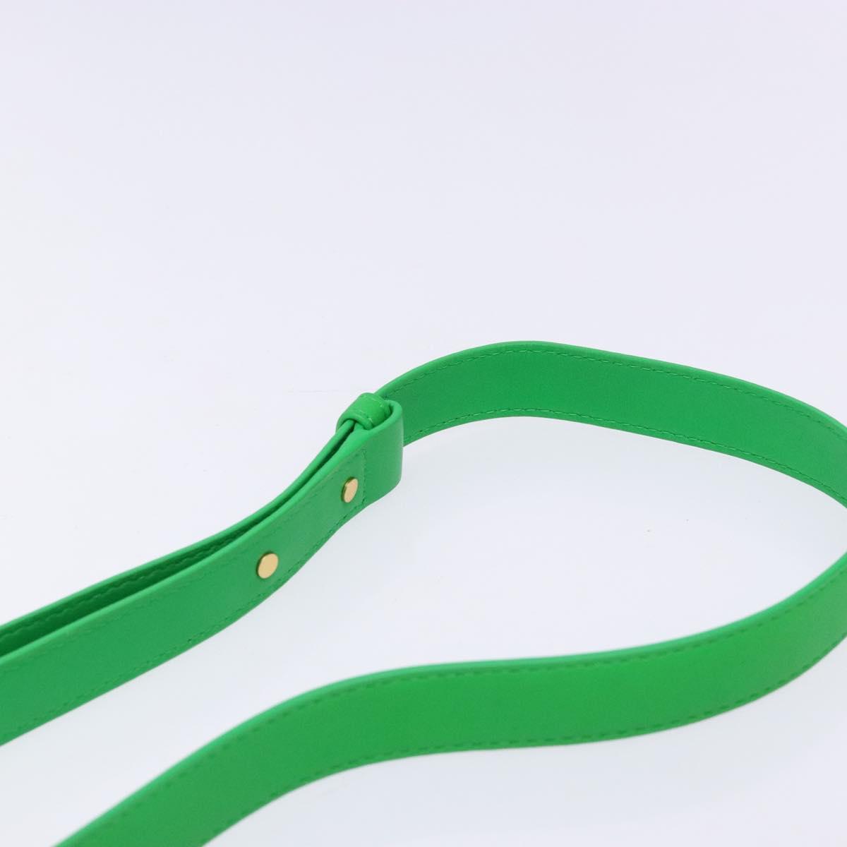 BOTTEGA VENETA MAXI INTRECCIATO Candy Cassette Bag Leather Green Auth 137583