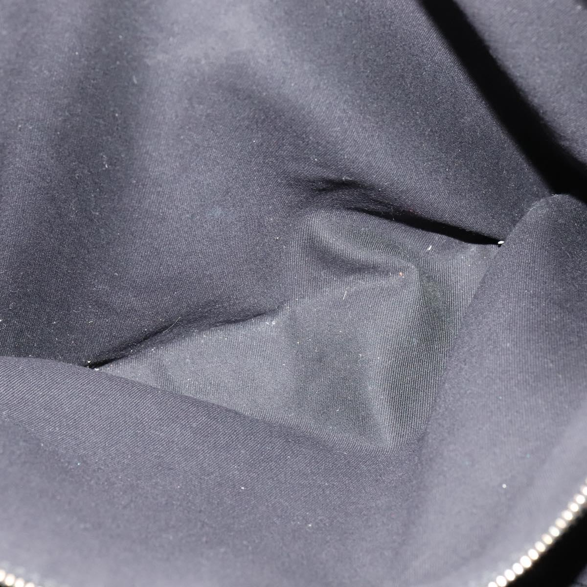 BVLGARI Tote Bag Leather Black Gold Auth 137590