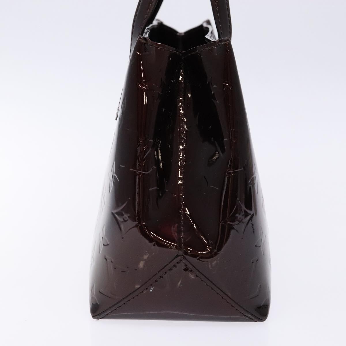 LOUIS VUITTON Monogram Vernis Wilshire PM Hand Bag Amarante M93641 Auth 137592