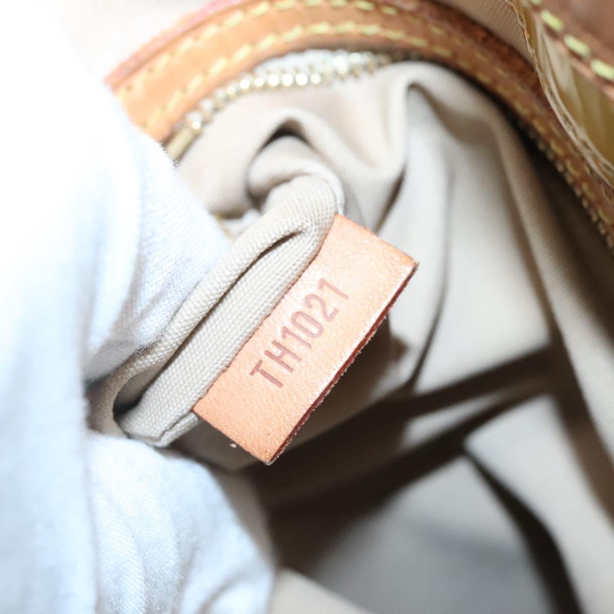 LOUIS VUITTON Monogram Vernis Reade MM Hand Bag Beige M91141 LV Auth 137641