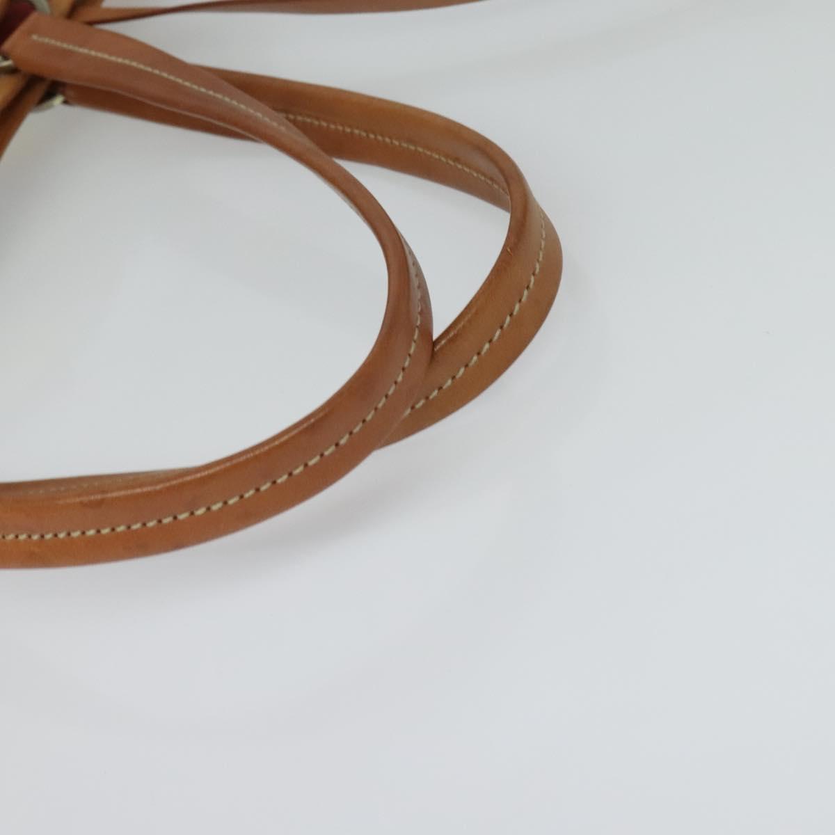 PRADA Tote Bag Vinyl Leather Clear Multicolor Silver BR2515 Auth 137653