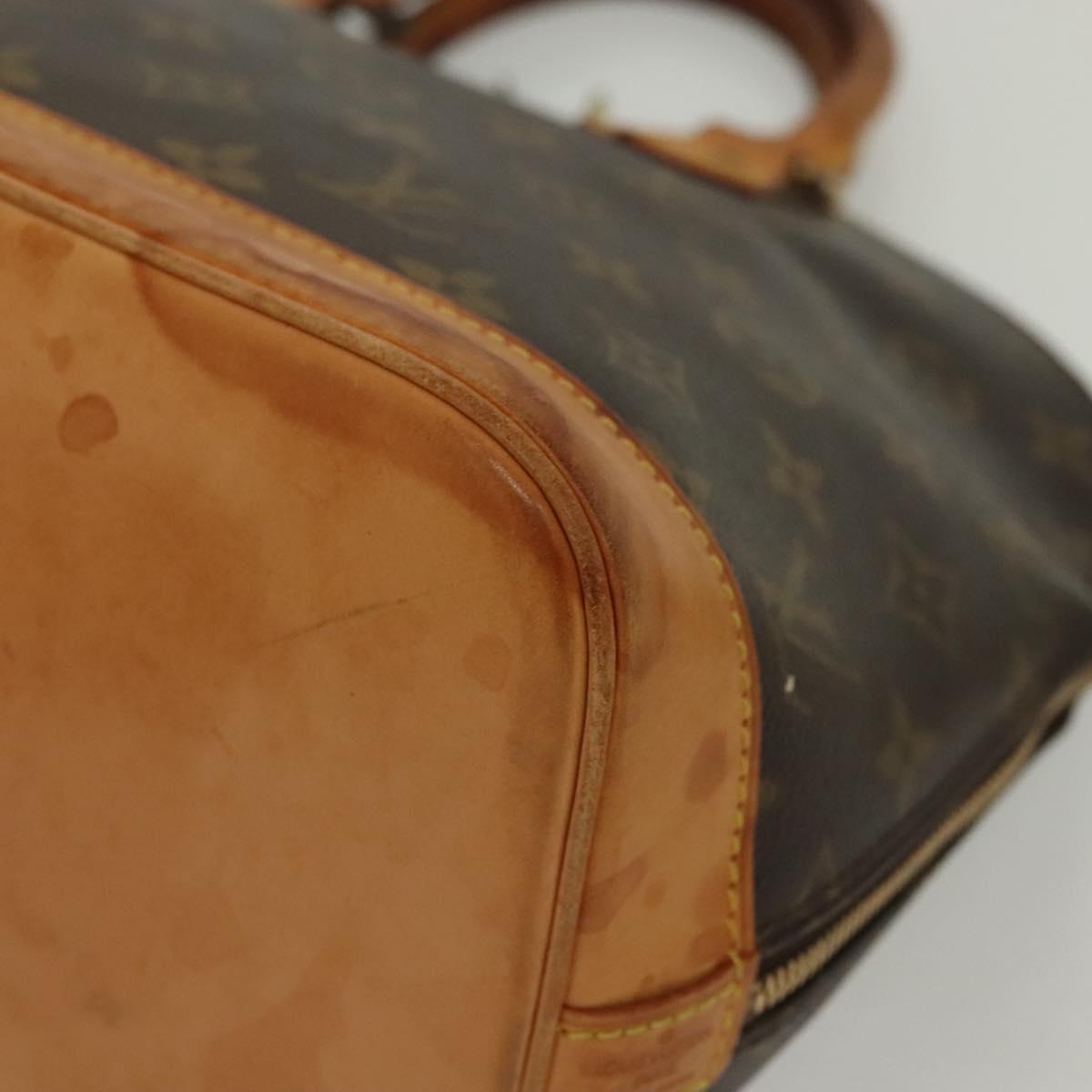 LOUIS VUITTON Monogram Alma Hand Bag M51130 LV Auth 137660
