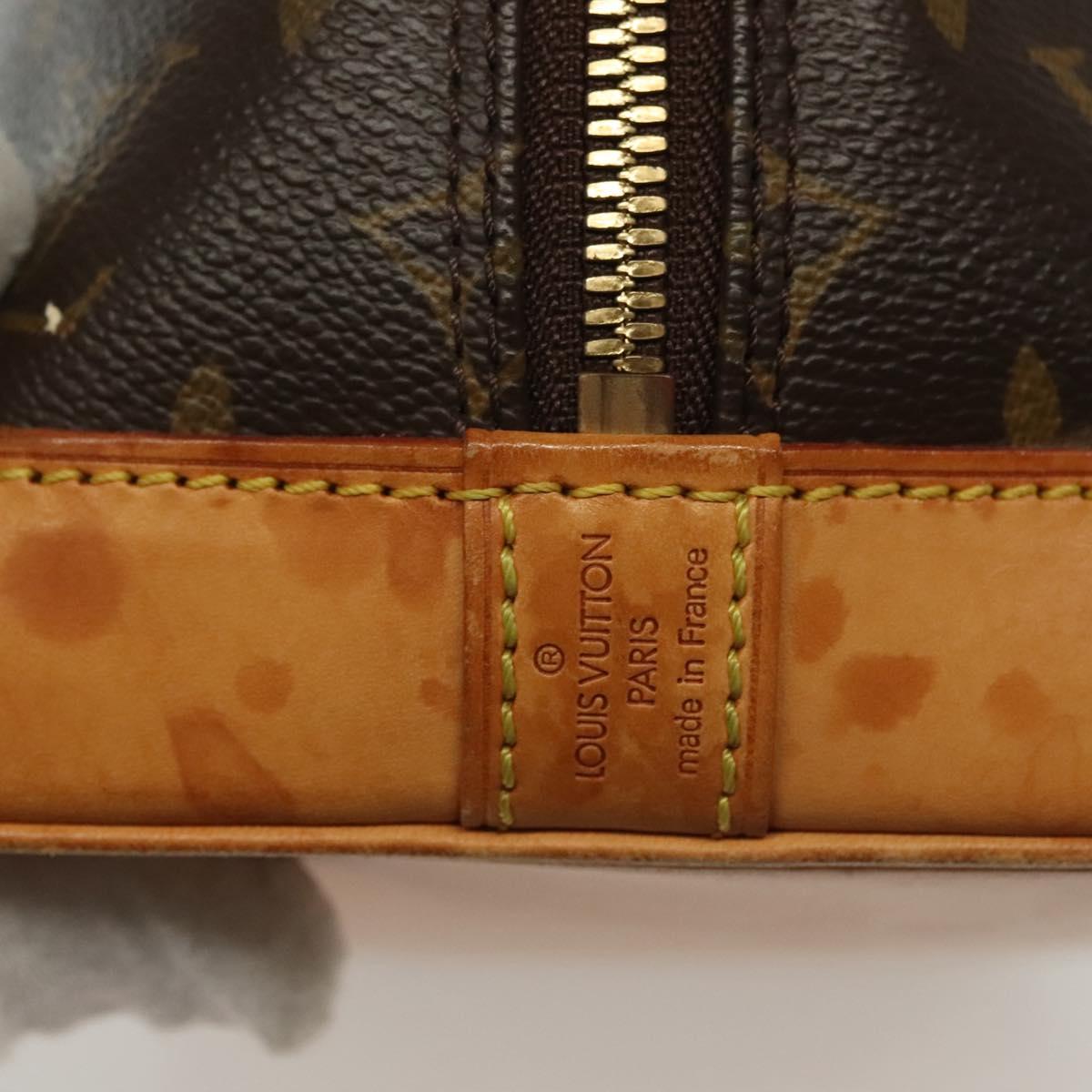 LOUIS VUITTON Monogram Alma Hand Bag M51130 LV Auth 137660