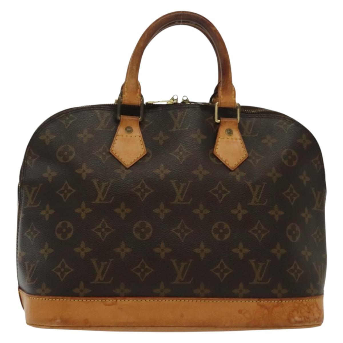 LOUIS VUITTON Monogram Alma Hand Bag M51130 LV Auth 137660