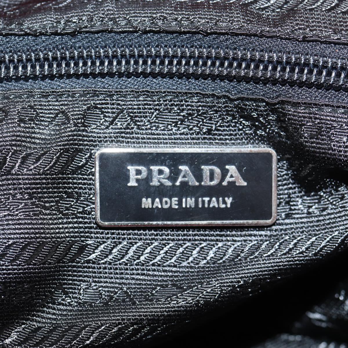 PRADA Backpack Nylon Red Silver Auth 137676