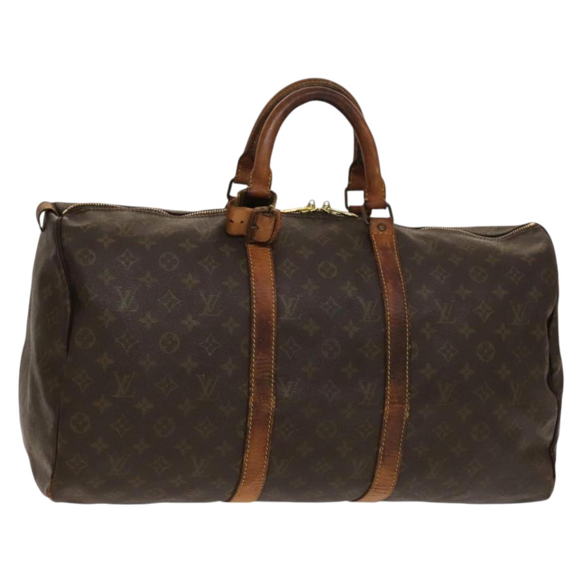 LOUIS VUITTON Monogram Keepall 50 Boston Bag Vintage M41426 LV Auth 137698