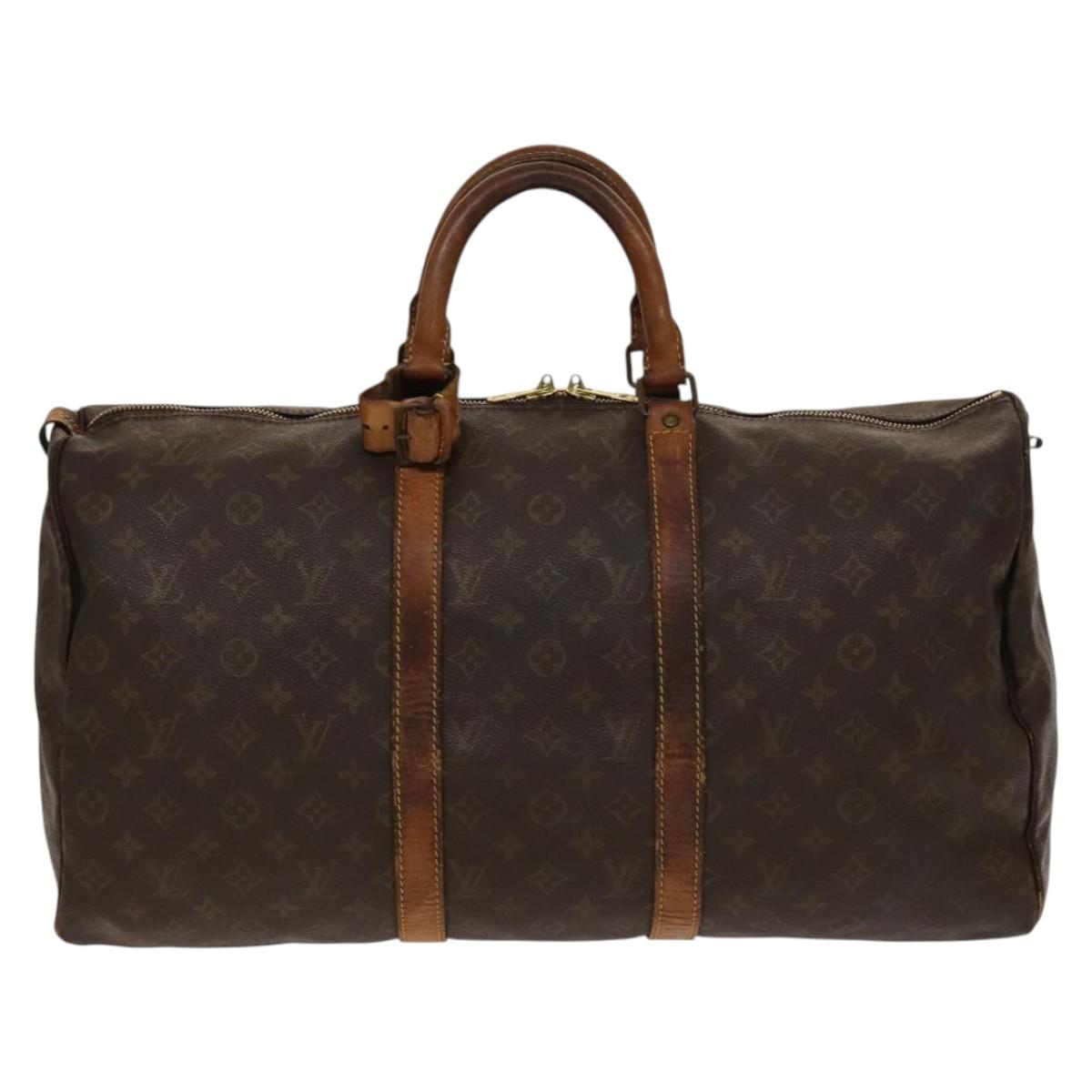 LOUIS VUITTON Monogram Keepall 50 Boston Bag Vintage M41426 LV Auth 137698