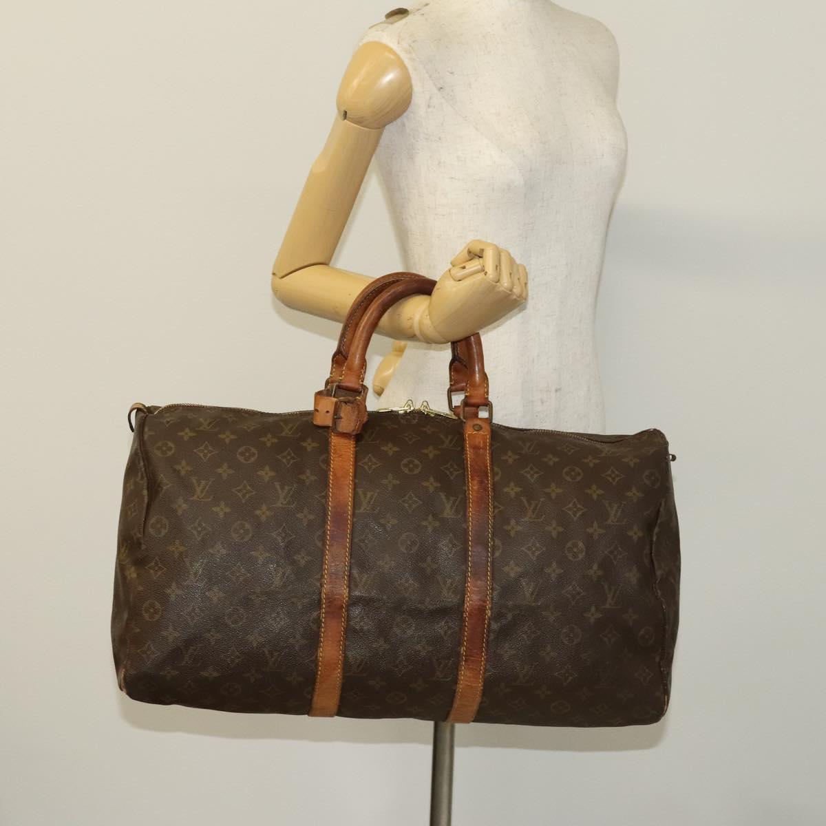 LOUIS VUITTON Monogram Keepall 50 Boston Bag Vintage M41426 LV Auth 137698