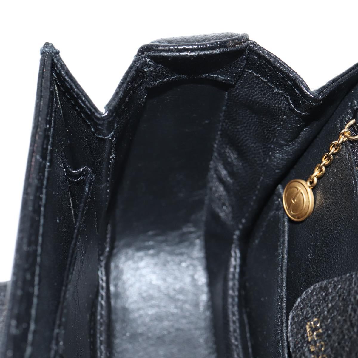 GUCCI Bamboo Hand Bag Leather Black Gold 001 1781 1577 0 Auth 137706A