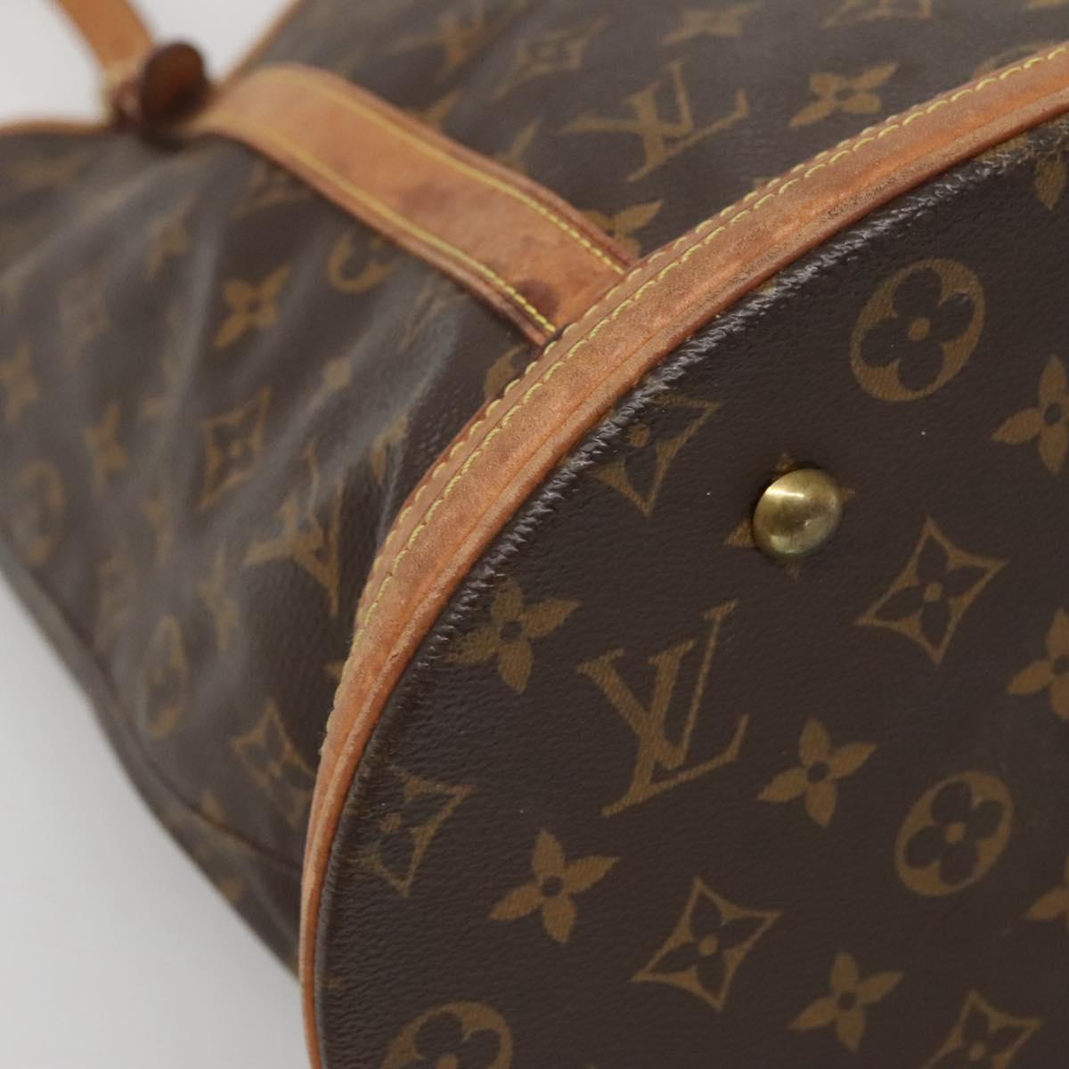 LOUIS VUITTON Monogram Bucket GM Shoulder Bag M42236 LV Auth 137712