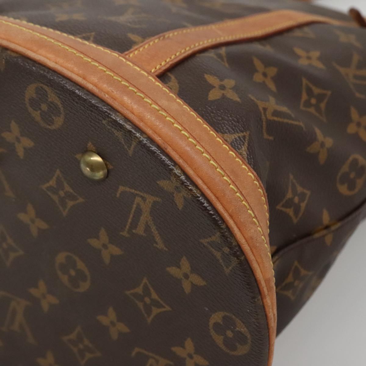 LOUIS VUITTON Monogram Bucket GM Shoulder Bag M42236 LV Auth 137712