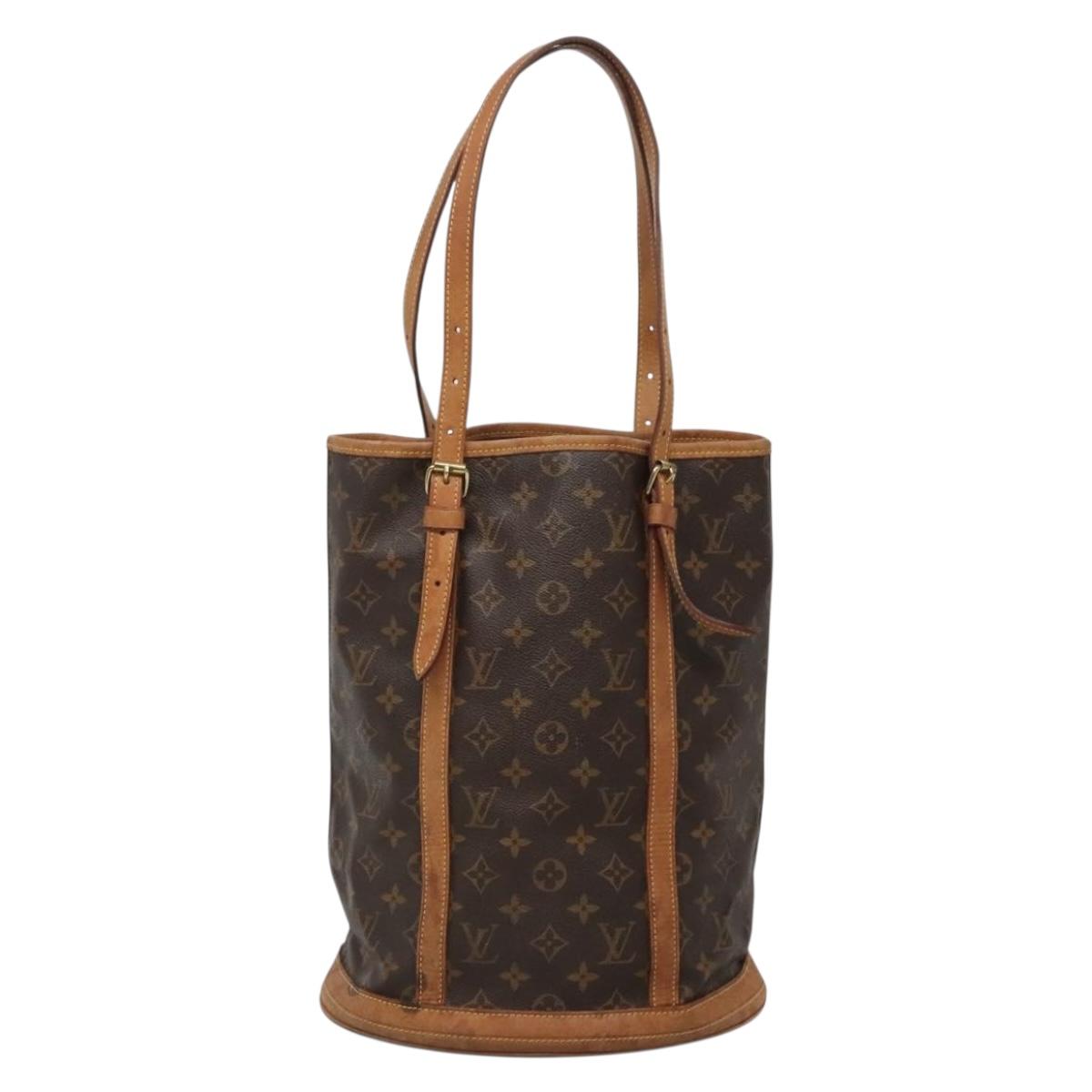 LOUIS VUITTON Monogram Bucket GM Shoulder Bag M42236 LV Auth 137712